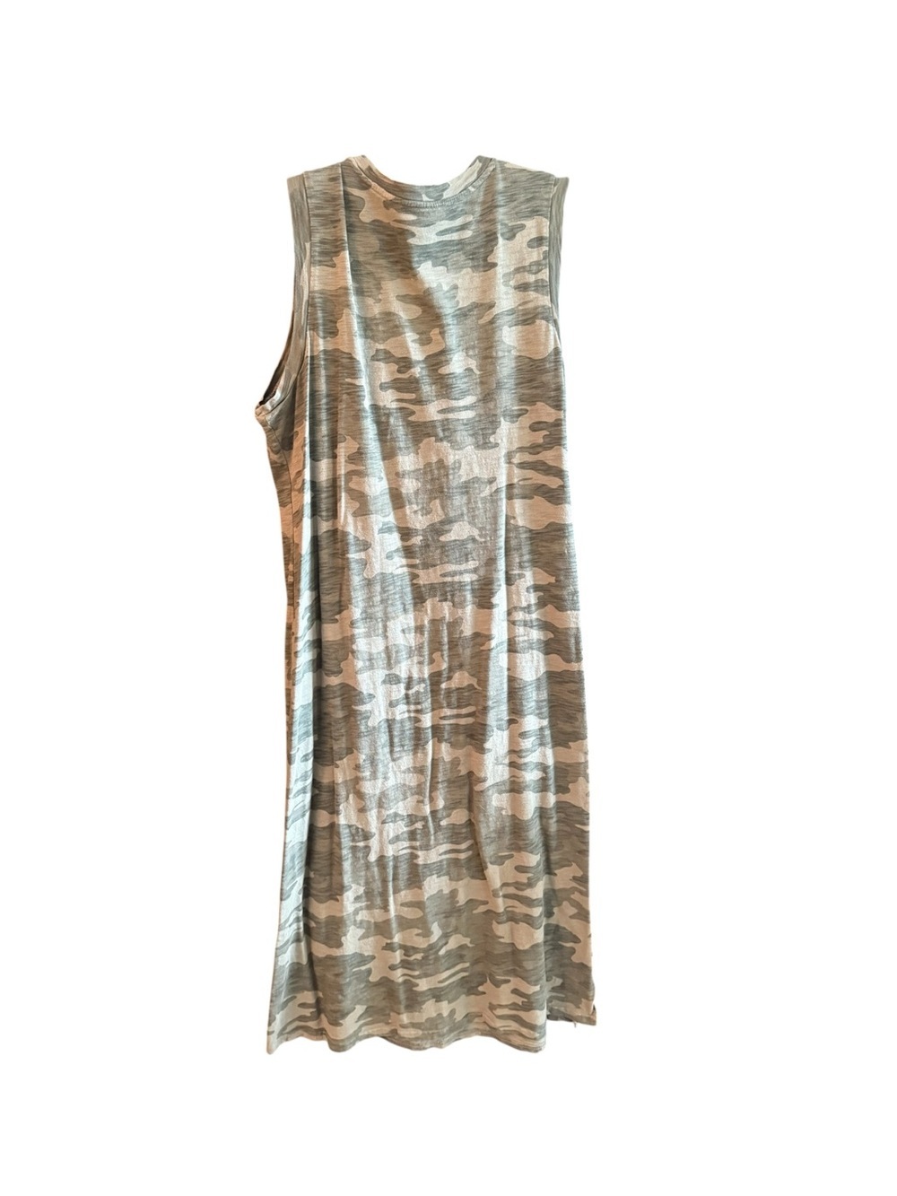 Universal Thread Olive Camo Sleeveless Maxi Dress - Picture 3 of 3
